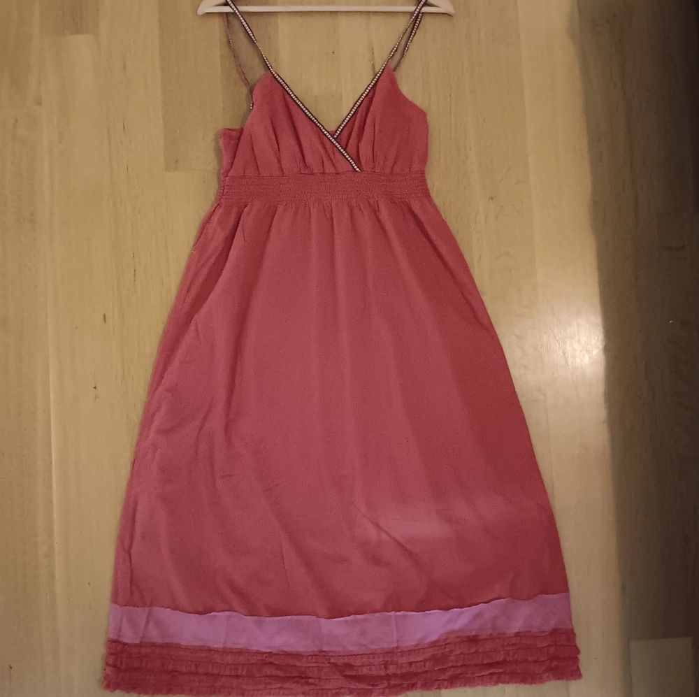 Old Navy Orange Midi Dress